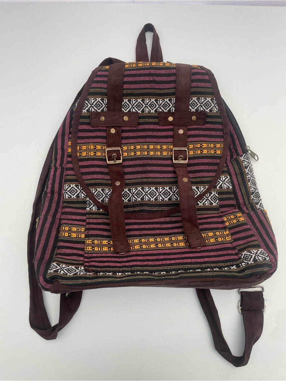 Dr. Martens Women's Boho Tribal Geometric Woven Canvas Backpack